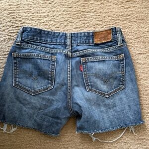 Levi's Classic Blue Jean Shorts for Women